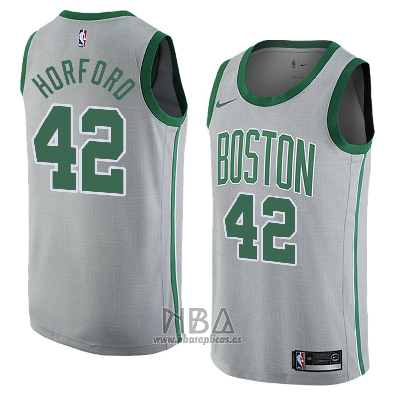 Camiseta Boston Celtics Al Horford NO 42 Ciudad 2018 Gris